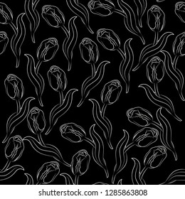 
vector illustration tulip pattern
