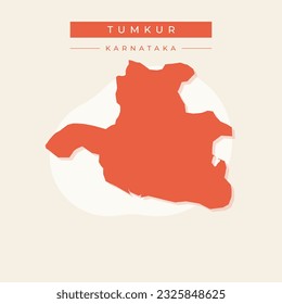 Vector illustration vector of Tumakuru city map India city
