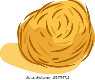 vector illustration Tumbleweed in a desert