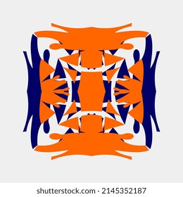 vector illustration tunic pattern pattern geometric ornament square hand art for decoration
