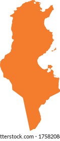 ilustración vectorial del mapa de Túnez