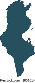 ilustración vectorial del mapa de Túnez