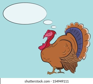 Vector illustration of turkey for day of Thanksgiving