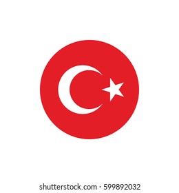 vector illustration of Turkey flag sign symbol