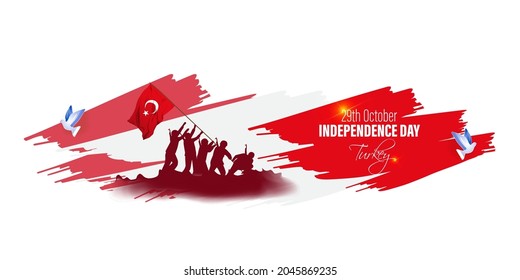 vector illustration for Turkey independence day-29 October
