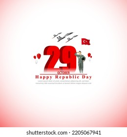 vector illustration for Turkey independence day-29 October