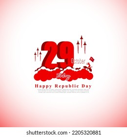 vector illustration for Turkey independence day-29 October