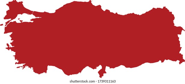 ilustración vectorial del mapa de Turquía