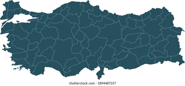 vector illustration of Turkey map