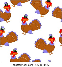 vector illustration, turkey pattern