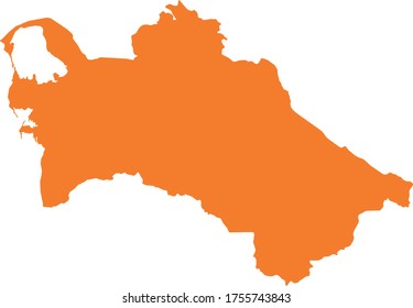 vector illustration of Turkmenistan map