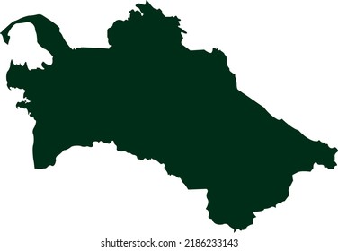Vector Illustration of Turkmenistan map