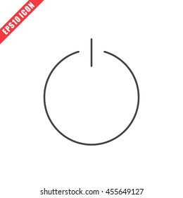 Vector illustration of turn off icon