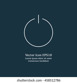 Vector illustration of turn off icon