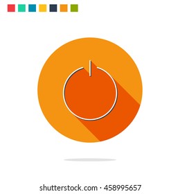 Vector illustration of turn off icon