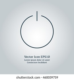 Vector illustration of turn off icon