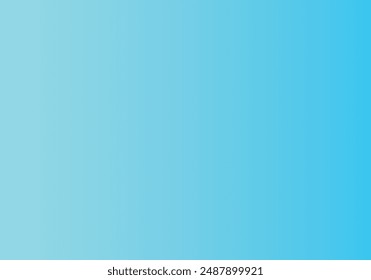 Ilustración vectorial turquesa suave transición de color degradado para Sitio web, mercado, postal, embalaje, universal. Frescura. Espacio vacío para el texto. Espacio libre para el texto. 