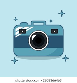 Ilustración vectorial una cámara