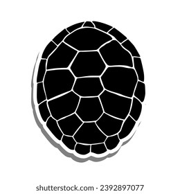 Vector illustration of Turtle Shell Pattern on White Background.