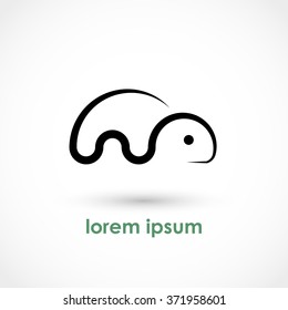 Vector illustration of a turtle symbol