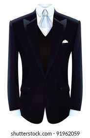 Vector illustration of a tuxedo