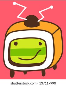 Ilustración vectorial de un televisor
