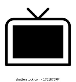 vector illustration of a tv