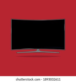 Vector illustration of a tv