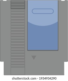 Vector illustration of tv game cartridge.