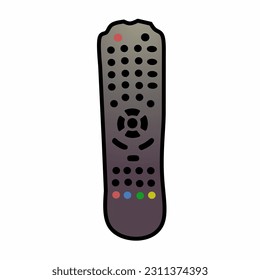 ilustración vectorial del control remoto de tv