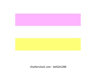 Vector illustration of the Twink pride flag on white background. LGBT symbols topic.