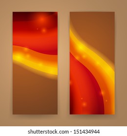 Vector Illustration of Two Abstract Banners