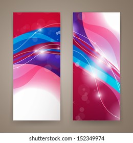 Vector Illustration of Two Abstract Banners