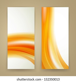 Vector Illustration of Two Abstract Banners
