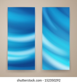 Vector Illustration of Two Abstract Banners