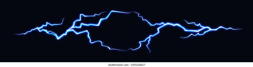 	
Vector Illustration of Two Abstract Electic Thunderbolts on Black Background. Blitz Lightning Thunder Light Sparks Storm Flash Thunderstorm. Power Energy Charge Thunder Shock