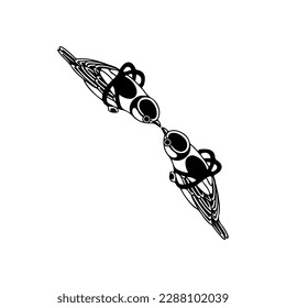 vector illustration of two birds concept