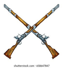 224 Crossed Flintlock Images, Stock Photos & Vectors | Shutterstock