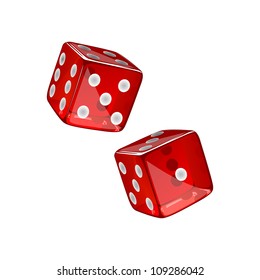 Vector Illustration of two Dices