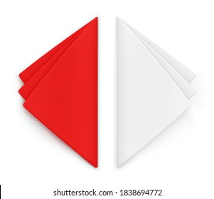Vector illustration of two napkins.