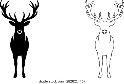 Vector illustration two stylized