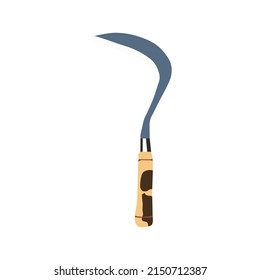 Vector illustration of a typical Javanese sickle, which is often used by people to look for grass and craftsmen. You can use this vector for the purposes of poster, flyer design materials.