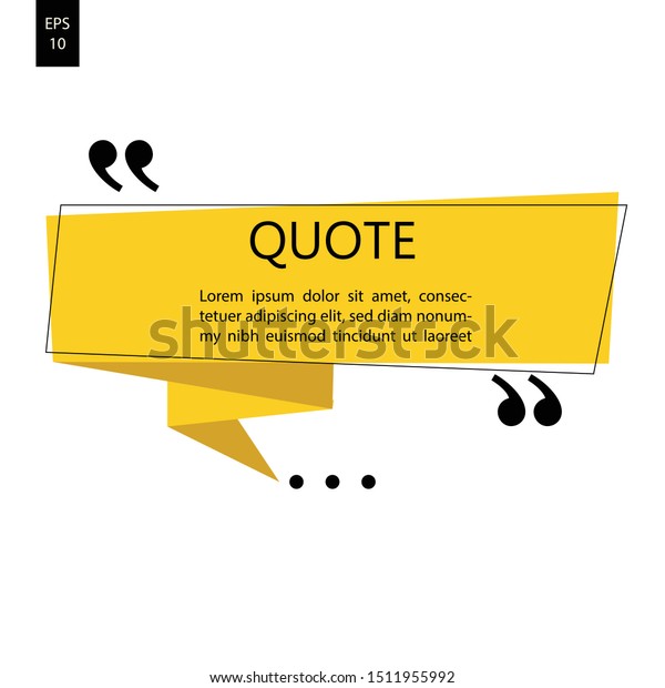 Vector Illustration Typography Design Remark Quote Stock Vector 