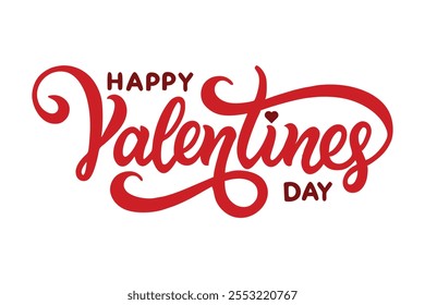 Vector illustration of a typography lettering Happy Valentines Day