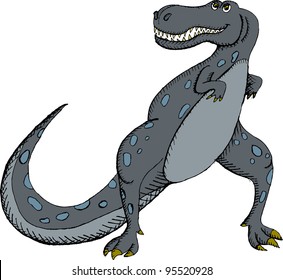 Vector illustration of Tyrannosaurus rex