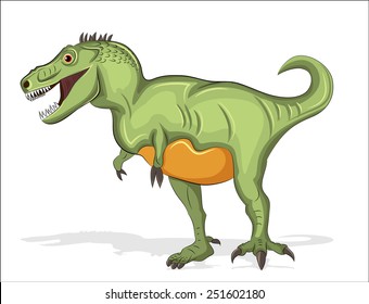 Vector illustration of Tyrannosaurus Rex. Eps10 file.