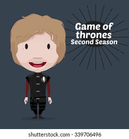 Vector Illustration Of Tyrion Lannister (Game Of Thrones) In Season Two