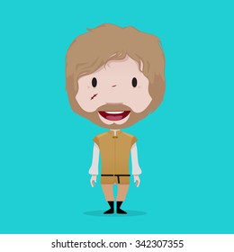 Vector Illustration Of Tyrion Lannister (Game Of Thrones) In Mereen Clothes