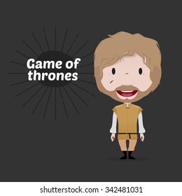 Vector Illustration Of Tyrion Lannister (Game Of Thrones) In Mereen Clothes