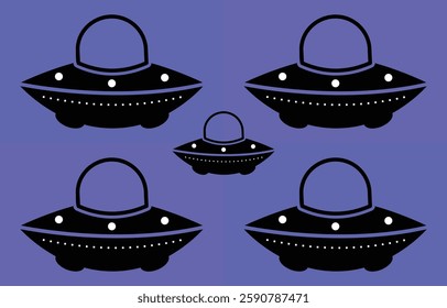 vector illustration of a ufo space object, ufo vector